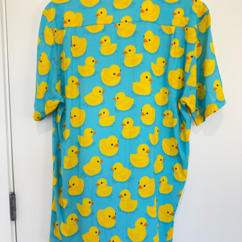 Tipsy Elves Blue Shirt with Yellow Duck Print - Picture 5 of 5